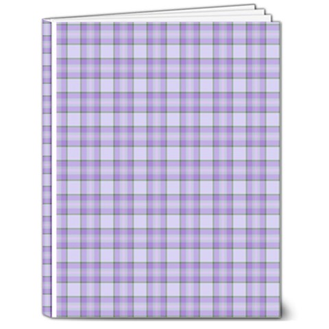 Purple Plaid Tartan 2 7  x 9  Hardcover Notebook from ArtsNow.com