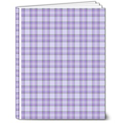 Purple Plaid Tartan 2 7  x 9  Hardcover Notebook from ArtsNow.com