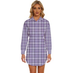 Womens Long Sleeve Shirt Dress 