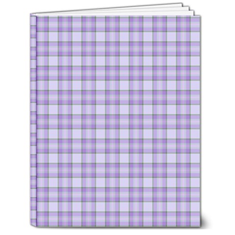 Purple Plaid Tartan 2 7  x 9  Softcover Notebook from ArtsNow.com