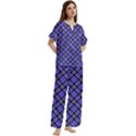 Short Sleeve Long Pants Satin Pajamas Set 