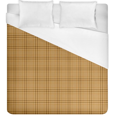 Autumn Fall Plaid Tartan 1 Duvet Cover (King Size) from ArtsNow.com