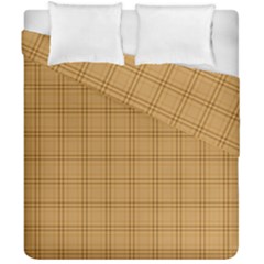 Autumn Fall Plaid Tartan 1 Duvet Cover Double Side (California King Size) from ArtsNow.com