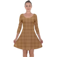 Quarter Sleeve Skater Dress 