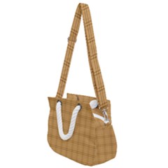 Rope Handles Shoulder Strap Bag 