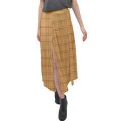 Velour Split Maxi Skirt 