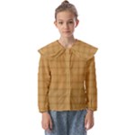 Autumn Fall Plaid Tartan 1 Kids  Peter Pan Collar Blouse