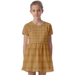 Kids  Short Sleeve Pinafore Style Dress 