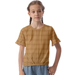 Kids  Cuff Sleeve Scrunch Bottom T-Shirt 