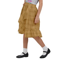 Kids  Ruffle Flared Wrap Midi Skirt 