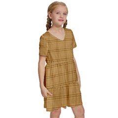 Kids  Short Sleeve Tiered Mini Dress 