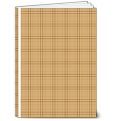 Autumn Fall Plaid Tartan 1 5  x 7  Hardcover Notebook from ArtsNow.com