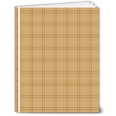 Autumn Fall Plaid Tartan 1 7  x 9  Hardcover Notebook from ArtsNow.com