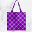 Zipper Grocery Tote Bag 