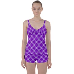 Tie Front Two Piece Tankini 