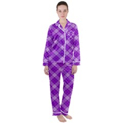 Women s Long Sleeve Satin Pajamas Set 