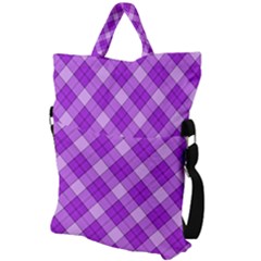 Fold Over Handle Tote Bag 