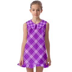 Kids  Pilgrim Collar Ruffle Hem Dress 