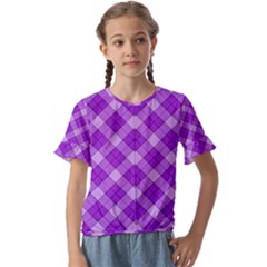 Kids  Cuff Sleeve Scrunch Bottom T-Shirt 