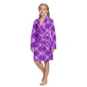 Kids  Long Sleeve Velvet Lounge Robe 