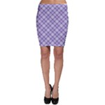 Purple Plaid Tartan 2 Diagonal Bodycon Skirt