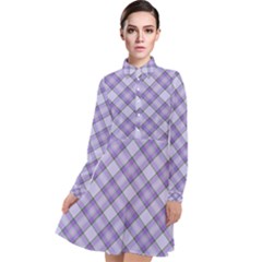 Long Sleeve Chiffon Shirt Dress 