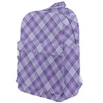 Purple Plaid Tartan 2 Diagonal Classic Backpack