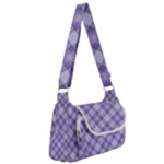 Purple Plaid Tartan 2 Diagonal Multipack Bag