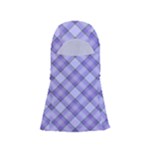 Purple Plaid Tartan 2 Diagonal Adjustable Balaclava Face Mask