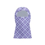 Purple Plaid Tartan 2 Diagonal Balaclava Face Mask