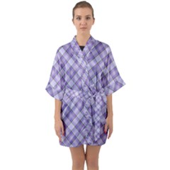 Half Sleeve Satin Kimono  