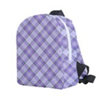 Purple Plaid Tartan 2 Diagonal Kids  Age 2-4 Lightweight Preschool Backpack