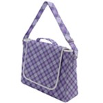 Purple Plaid Tartan 2 Diagonal Box Up Messenger Bag