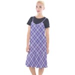 Purple Plaid Tartan 2 Diagonal Camis Fishtail Dress