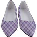 Purple Plaid Tartan 2 Diagonal Women s Block Heels 