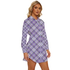 Womens Long Sleeve Shirt Dress 