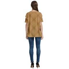 V-Neck Split Shoulder Casual T-Shirt 