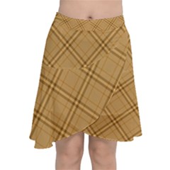 Chiffon Wrap Front Skirt 