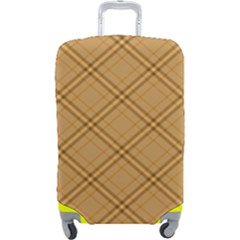 Autumn Fall Plaid Tartan 1 Diagonal Luggage Cover (Large) from ArtsNow.com