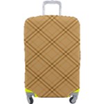 Autumn Fall Plaid Tartan 1 Diagonal Luggage Cover (Large)