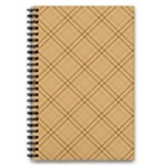 Autumn Fall Plaid Tartan 1 Diagonal 5.5  x 8.5  Notebook