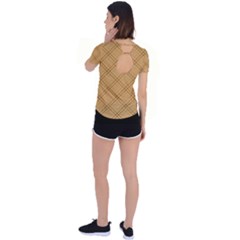 Back Circle Cutout Sports T-Shirt 