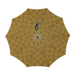 Autumn Fall Plaid Tartan 1 Diagonal Automatic Folding Umbrella with Case (Large) from ArtsNow.com