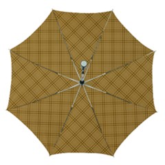 Autumn Fall Plaid Tartan 1 Diagonal Automatic Folding Umbrella with Case (Medium) from ArtsNow.com