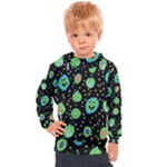 Doodle Dot Drawing Kids  Hooded Pullover