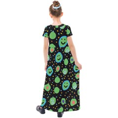 Kids  Short Sleeve Maxi Dress 