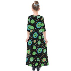 Kids  Quarter Sleeve Maxi Dress 