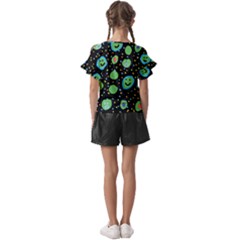 Kids  Cut Out Flutter Sleeves 