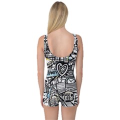 One Piece Boyleg Swimsuit 