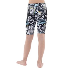 Kids  Mid Length Swim Shorts 